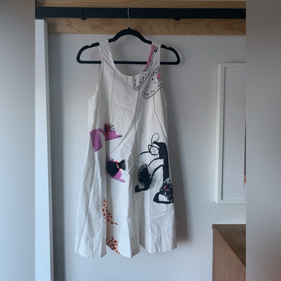 🦄HTF🦄 NWT Anthropologie The Keiko Mini Dress: Danielle Kroll Edition, Size S - Picture 8 of 9